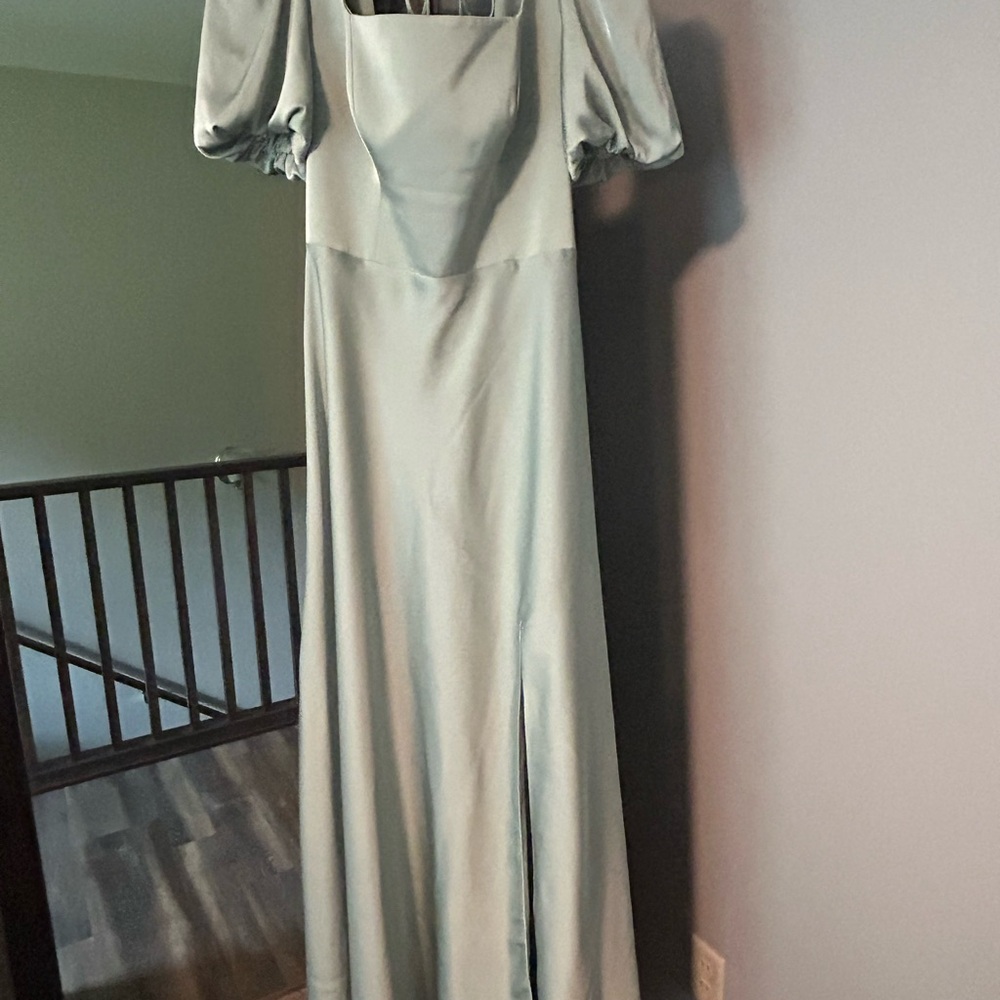 Birdy Grey puff Sleeve Mint Dress